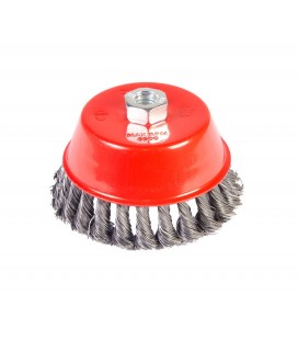 Kefa kotúčová MASTERTOOL drôtená čelná - pletený drôt Ø 125 mm М14 19-7012
