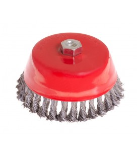 Kefa kotúčová MASTERTOOL drôtená čelná - pletený drôt Ø 150 mm М14 19-7015