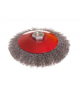 Kefa kotúčová MASTERTOOL drôtená kruhová - ryhovaný drôt Ø 125 mm М14 19-8212