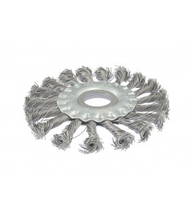 Kefa kotúčová MASTERTOOL drôtená bočné - pletený drôt Ø 115*22, 2 mm 19-9011