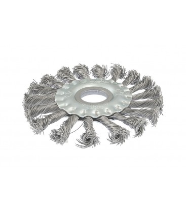 Kefa kotúčová MASTERTOOL drôtená bočné - pletený drôt Ø 115*22, 2 mm 19-9011