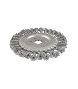 Kefa kotúčová MASTERTOOL drôtená bočné - pletený drôt Ø 150*22, 2 mm 19-9015