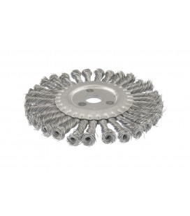 Kefa kotúčová MASTERTOOL drôtená bočné - pletený drôt Ø 180*22, 2 mm 19-9018