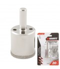 Korunka vykružovacia GRANITE diamantová do skla, dlaždíc a porcelánovej kameniny 20 mm 2-01-220