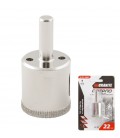 Korunka vykružovacia GRANITE diamantová do skla, dlaždíc a porcelánovej kameniny 22 mm 2-01-222