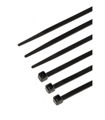 Páska sťahovacia MASTERTOOL na káble, nylon 2, 5*200 mm, čierna 100 ks balenie 20-1846