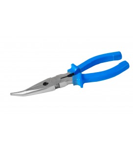 Kliešte pologuľaté MASTERTOOL zahnuté American Type 180 mm C45 HRC 44~48 22-3180
