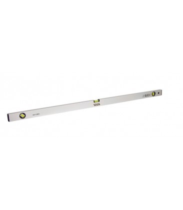 Vodováha hliníková MASTERTOOL Reinforced stavebná 120cm 3 libely 0, 5 mm/m 0, 03° 34-1203