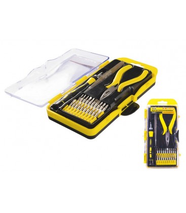 Bity skrutkovacie MASTERTOOL presné a nástrojov sada 23 ks 40-0166