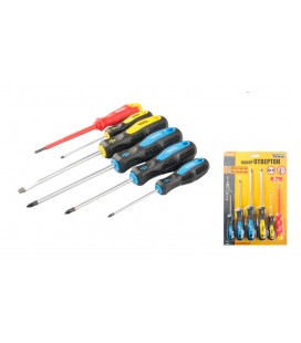 Skrutkovače sada MASTERTOOL 6 ks PH0*75/PH1*100/PH2*125/SL3*75/SL6*125/SL4*100 - 1000V 40-1146