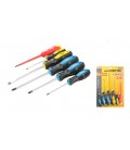 Skrutkovače sada MASTERTOOL 6 ks PH0*75/PH1*100/PH2*125/SL3*75/SL6*125/SL4*100 - 1000V 40-1146