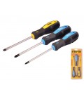 Skrutkovače sada MASTERTOOL 3 ks PH1*100/PH2*100/SL5*100 40-1504