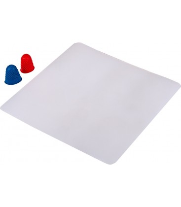 Sada na prácu s lepiacou pištoľou MASTERTOOL - podložka 20*20 cm, 2 náprstky 42-0161