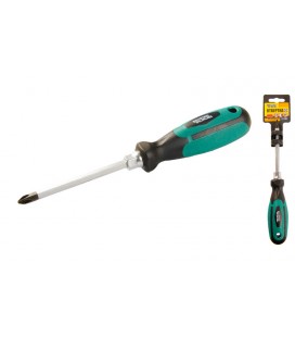 Skrutkovač magnetický MASTERTOOL HEXAGON pozidriv PH2*100 mm 45-8210