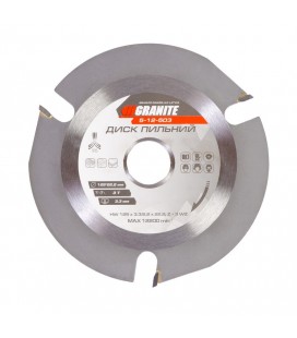 Kotúč pílový na rezanie dreva GRANITE zuby z karbidu volfrámu 125*22, 2*3Т, 12200 ot./min 5-12-503
