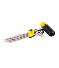 Kľúče šesťhranné MASTERTOOL TORX Т10/Т50 90/227 mm s rukoväťou CRV sada 9 ks 75-0962