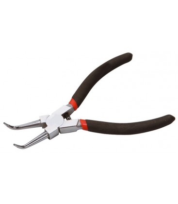 Kliešte na poistné krúžky vnútorné, zahnuté MASTERTOOL Seeger 175 mm C45/HRC 38~48 75-1309