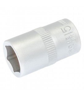 Hlavica nástrčná 6-hranná MASTERTOOL 1/2" 15 mm L 40 mm CRV 78-0015