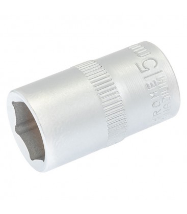 Hlavica nástrčná 6-hranná MASTERTOOL 1/2" 15 mm L 40 mm CRV 78-0015