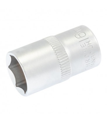 Hlavica nástrčná 6-hranná MASTERTOOL 1/2" 16 mm L 40 mm CRV 78-0016