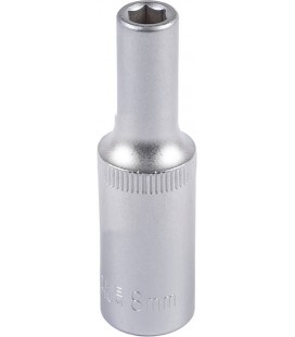 Hlavica nástrčná predĺžená 6-hranná MASTERTOOL 1/2" 8 mm L 78 mm CRV 78-0508