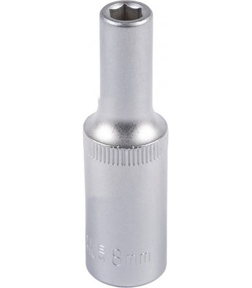 Hlavica nástrčná predĺžená 6-hranná MASTERTOOL 1/2" 8 mm L 78 mm CRV 78-0508