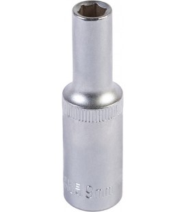 Hlavica nástrčná predĺžená 6-hranná MASTERTOOL 1/2" 9 mm L 78 mm CRV 78-0509