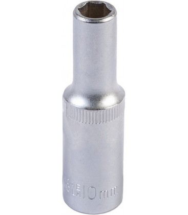 Hlavica nástrčná predĺžená 6-hranná MASTERTOOL 1/2" 10 mm L 78 mm CRV 78-0510