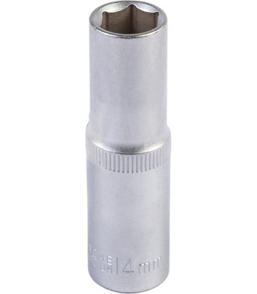 Hlavica nástrčná predĺžená 6-hranná MASTERTOOL 1/2" 14 mm L 78 mm CRV 78-0514
