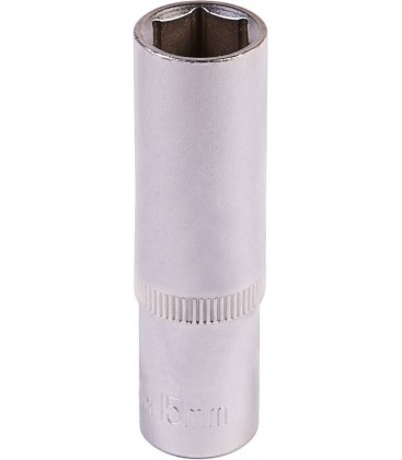 Hlavica nástrčná predĺžená 6-hranná MASTERTOOL 1/2" 15 mm L 78 mm CRV 78-0515