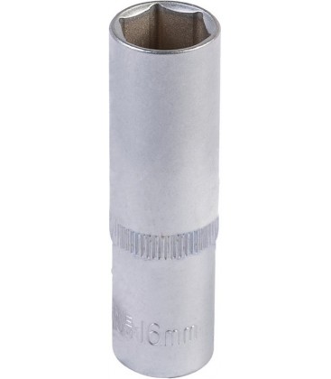 Hlavica nástrčná predĺžená 6-hranná MASTERTOOL 1/2" 16 mm L 78 mm CRV 78-0516