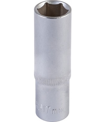 Hlavica nástrčná predĺžená 6-hranná MASTERTOOL 1/2" 17 mm L 78 mm CRV 78-0517