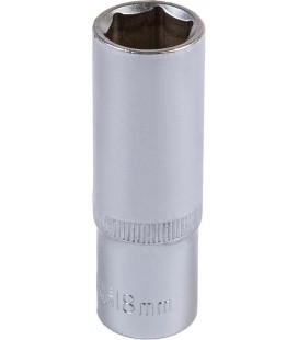 Hlavica nástrčná predĺžená 6-hranná MASTERTOOL 1/2" 18 mm L 78 mm CRV 78-0518