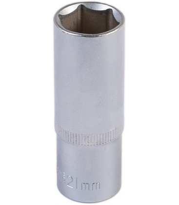 Hlavica nástrčná predĺžená 6-hranná MASTERTOOL 1/2" 21 mm L 78 mm CRV 78-0521