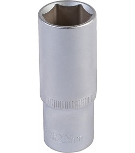 Hlavica nástrčná predĺžená 6-hranná MASTERTOOL 1/2" 22 mm L 78 mm CRV 78-0522