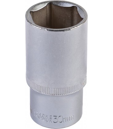 Hlavica nástrčná predĺžená 6-hranná MASTERTOOL 1/2" 30 mm L 78 mm CRV 78-0530
