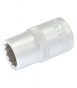 Hlavica nástrčná 12-hranná MASTERTOOL 1/2" 13 mm L 40 мм CRV 78-0613