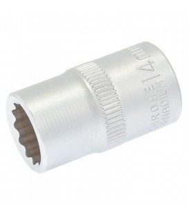Hlavica nástrčná 12-hranný MASTERTOOL 1/2" 14 mm L 40 мм CRV 78-0614