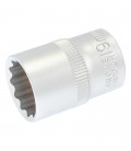 Hlavica nástrčná 12-hranná MASTERTOOL 1/2" 19 mm L 40 мм CRV 78-0619