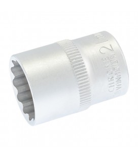 Hlavica nástrčná 12-hranná MASTERTOOL 1/2" 21 mm L 40 мм CRV 78-0621