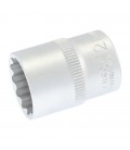 Hlavica nástrčná 12-hranná MASTERTOOL 1/2" 21 mm L 40 мм CRV 78-0621