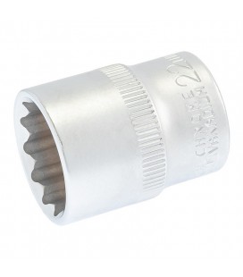 Hlavica nástrčná 12-hranná MASTERTOOL 22 mm L 40 мм CRV 78-0622