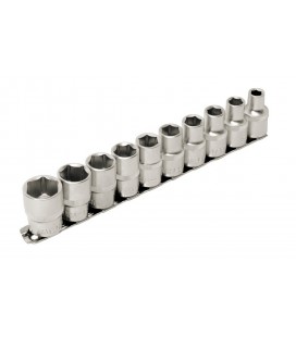 Sada hlavíc nástrčných MASTERTOOL 1/2 " 8-19 mm L 40 mm CRV, 10 ks 78-1210