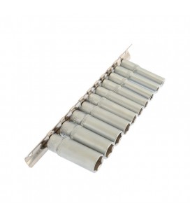 Sada hlavíc hlavíc nástrčných predĺžených MASTERTOOL 1/4 " 4-13 mm L 48 mm CRV, 10 ks 78-1411