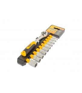 Sada hlavíc nástrčných MASTERTOOL 1/4 " 5-14 mm CrV račňa 72Т 11 ks 78-1415