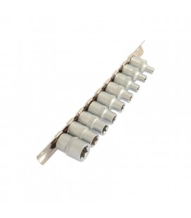 Sada nástrčných hlavíc MASTERTOOL 3/8" E-TORX E5-E16 9 ks 78-3809