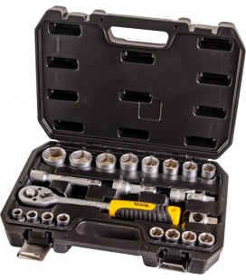 Sada hlavíc nástrčných MASTERTOOL 1/2" 10-32 mm CRV račňa 72Т 21 ks 10-32 mm CRV račňa 72Т 21 ks 78-4021