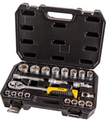 Sada hlavíc nástrčných MASTERTOOL 1/2" 10-32 mm CRV račňa 72Т 21 ks 10-32 mm CRV račňa 72Т 21 ks 78-4021