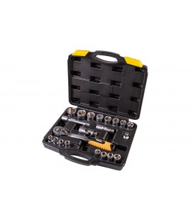 Sada hlavíc nástrčných MASTERTOOL PROFI 1/2" 10-32 mm CRV račňa 72Т 21 ks 78-4021-PF