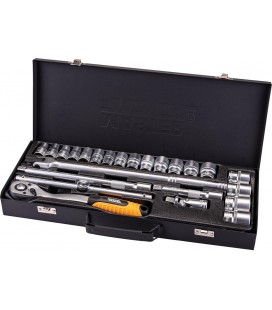 Sada hlavíc nástrčných MASTERTOOL PROFI 32 mm CRV račňa 72Т 24 ks 78-4124